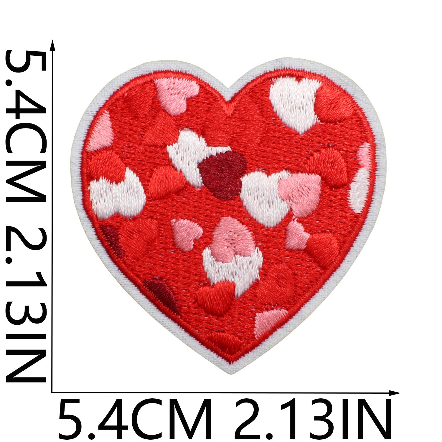 Wholesale Red Love Love Patch I Love You Couple Computer Embroidered Sticker FS